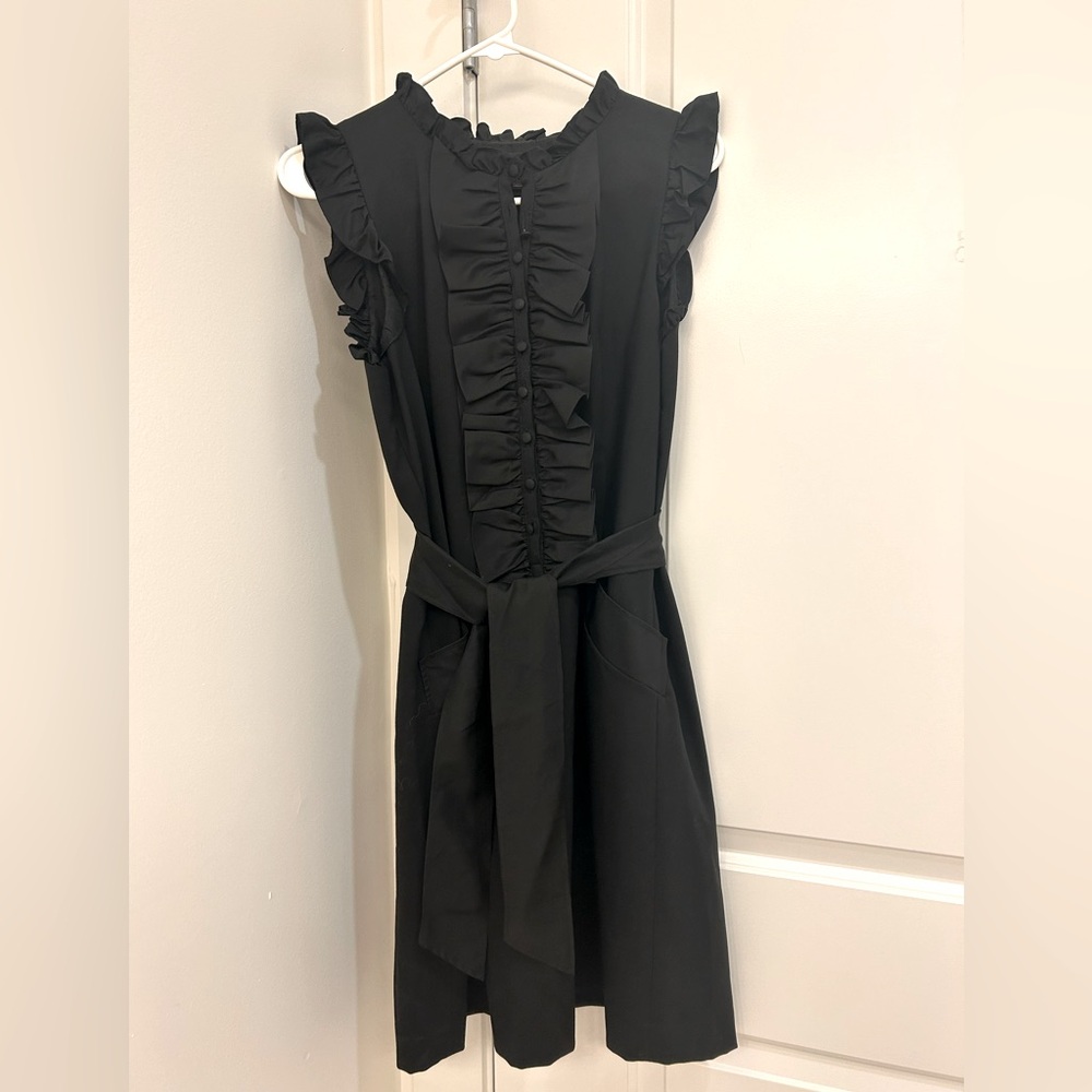 Ted Baker Black Belt-tie Mini Dress